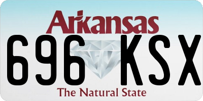 AR license plate 696KSX
