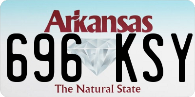 AR license plate 696KSY