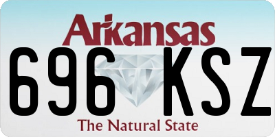 AR license plate 696KSZ
