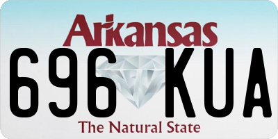AR license plate 696KUA
