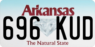 AR license plate 696KUD