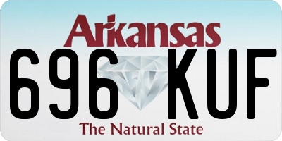 AR license plate 696KUF