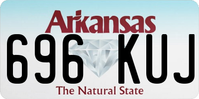 AR license plate 696KUJ