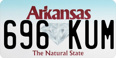 AR license plate 696KUM
