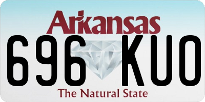 AR license plate 696KUO