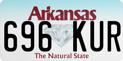 AR license plate 696KUR