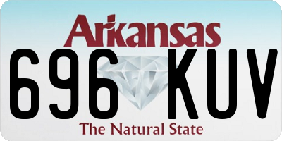 AR license plate 696KUV