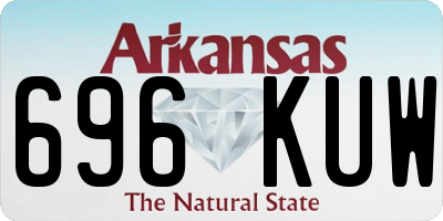 AR license plate 696KUW