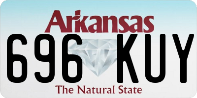 AR license plate 696KUY