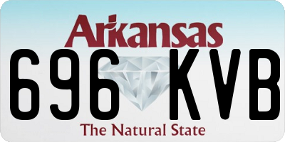 AR license plate 696KVB