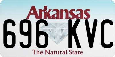 AR license plate 696KVC