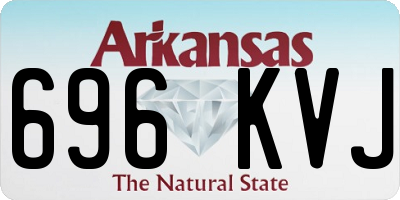 AR license plate 696KVJ
