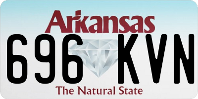 AR license plate 696KVN