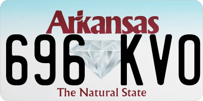 AR license plate 696KVO