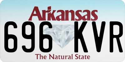 AR license plate 696KVR