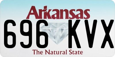 AR license plate 696KVX