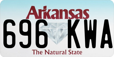 AR license plate 696KWA