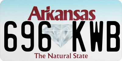 AR license plate 696KWB