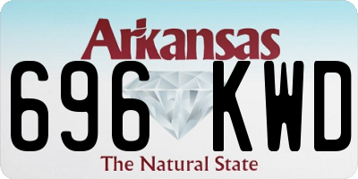 AR license plate 696KWD