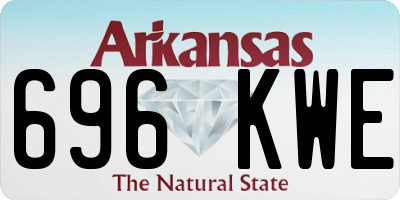 AR license plate 696KWE