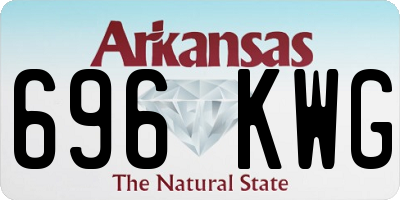 AR license plate 696KWG