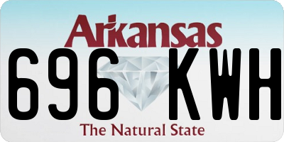 AR license plate 696KWH