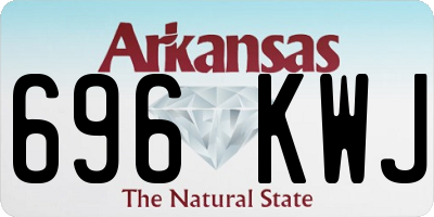 AR license plate 696KWJ