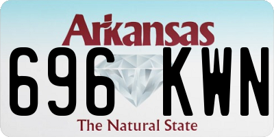 AR license plate 696KWN