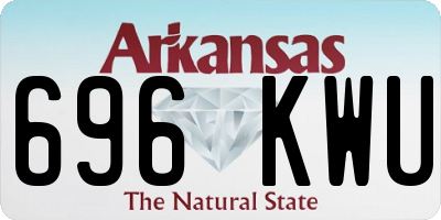 AR license plate 696KWU