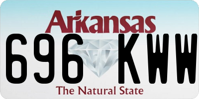 AR license plate 696KWW