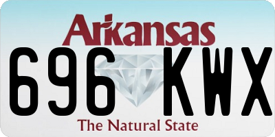 AR license plate 696KWX