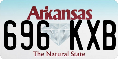 AR license plate 696KXB