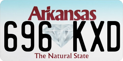 AR license plate 696KXD