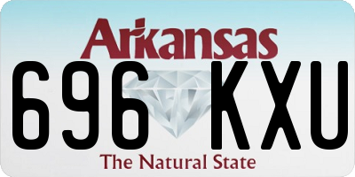AR license plate 696KXU