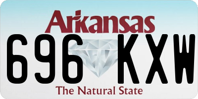 AR license plate 696KXW