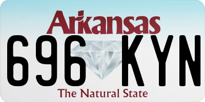 AR license plate 696KYN