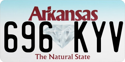 AR license plate 696KYV