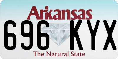 AR license plate 696KYX