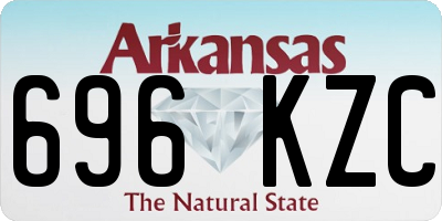 AR license plate 696KZC