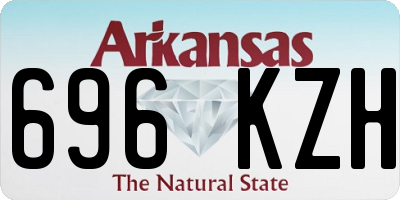 AR license plate 696KZH