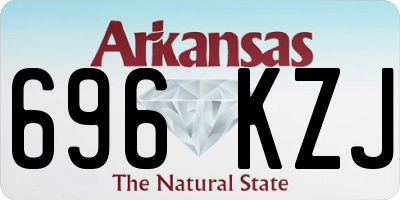 AR license plate 696KZJ