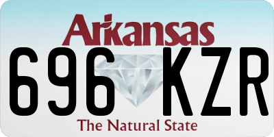 AR license plate 696KZR