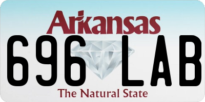 AR license plate 696LAB