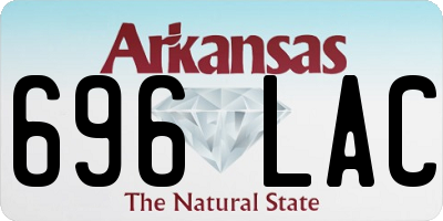 AR license plate 696LAC