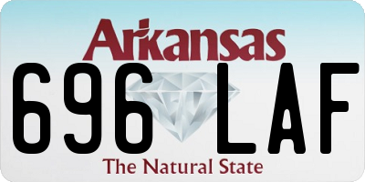 AR license plate 696LAF