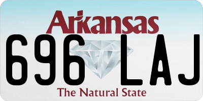 AR license plate 696LAJ