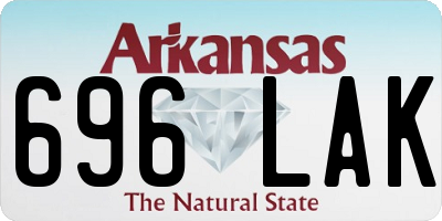 AR license plate 696LAK