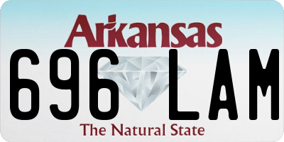 AR license plate 696LAM