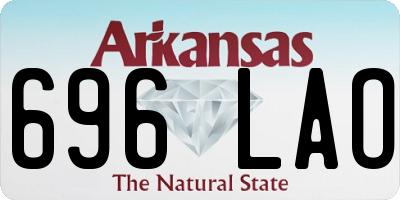 AR license plate 696LAO