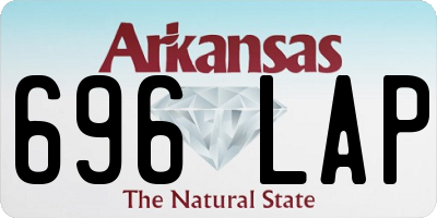 AR license plate 696LAP